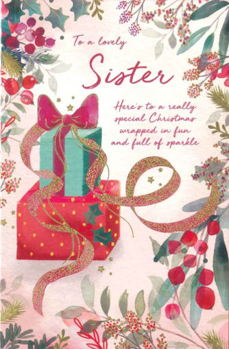 Picture of LOVELY SISTER CHRISTMAS CARD
